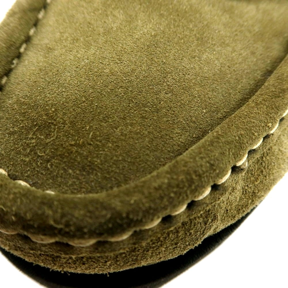 【中古】パラブーツ Paraboot THIERS スエード モカシンシューズ オリーブ系【 9 】【 状態ランクB 】【 メンズ 】