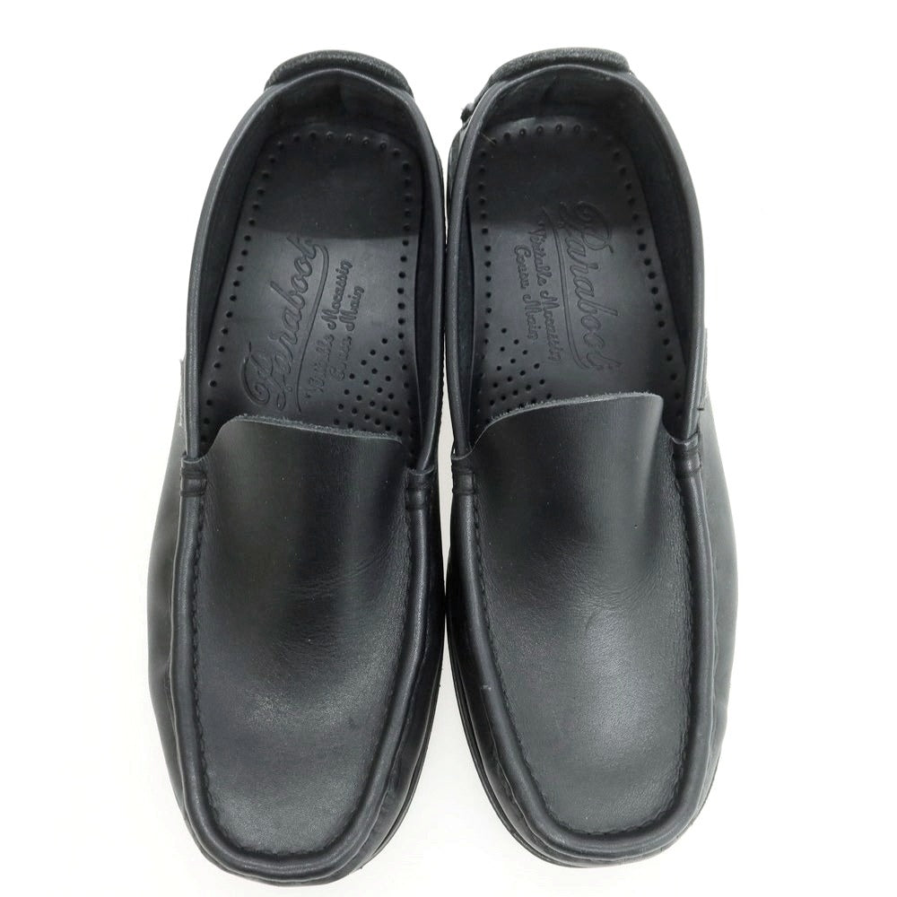 【中古】パラブーツ Paraboot Uチップ ローファー ブラック【 7 】【 状態ランクB 】【 メンズ 】