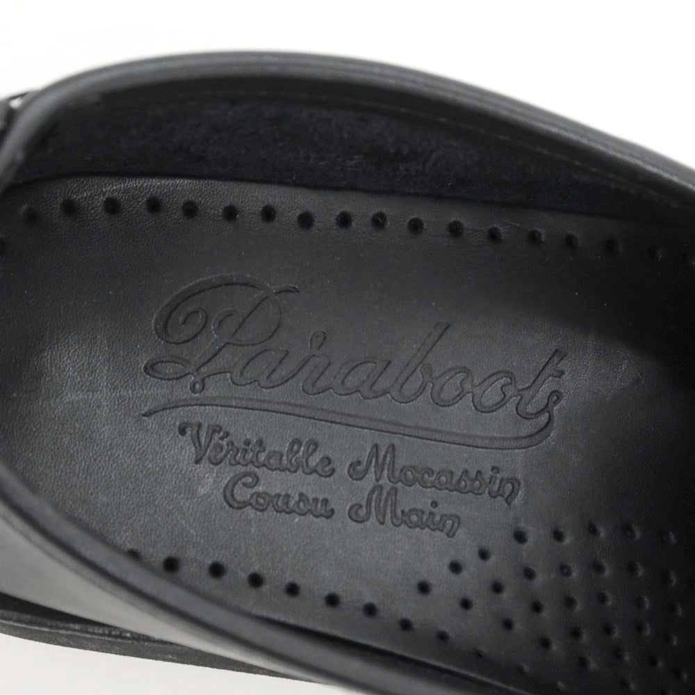 【中古】パラブーツ Paraboot Uチップ ローファー ブラック【 7 】【 状態ランクB 】【 メンズ 】