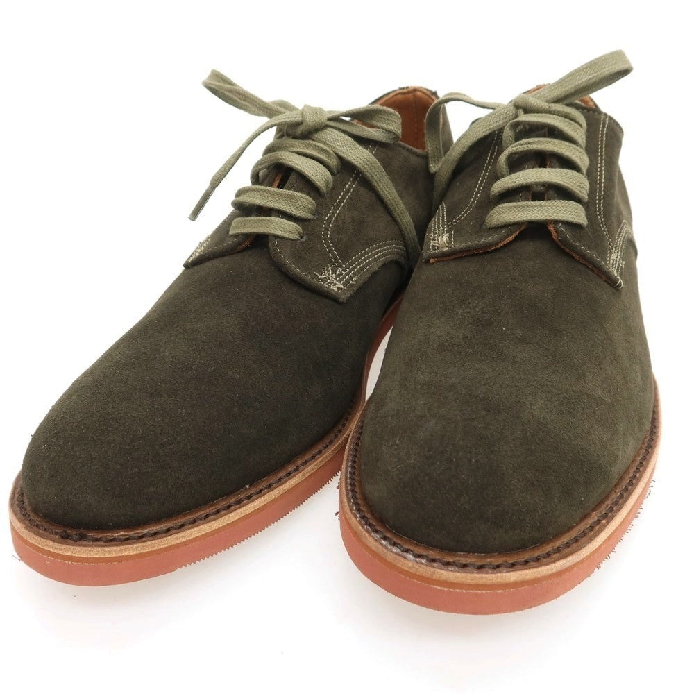 【中古】ウォークオーバー WALK OVER スエード ダービーシューズ オリーブ【 8 1/2 】【 状態ランクA 】【 メンズ 】