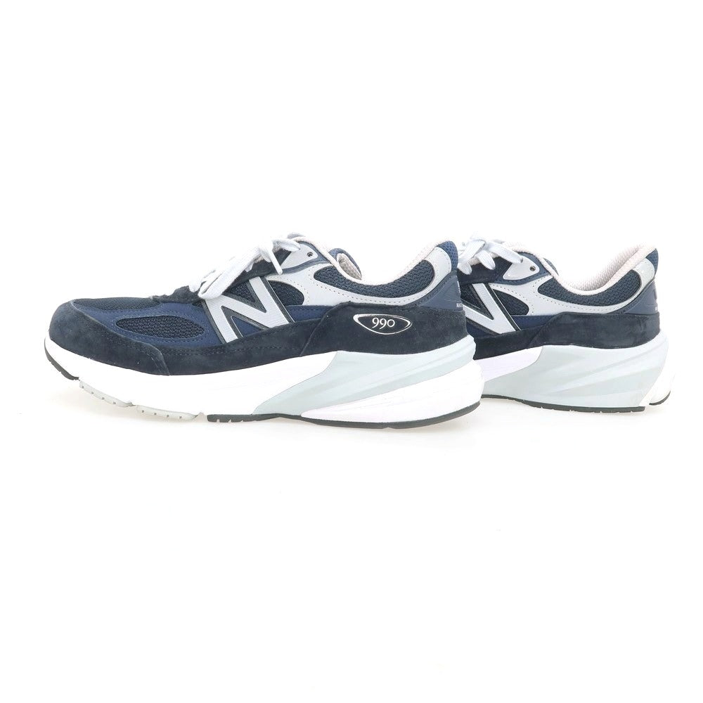 【中古】ニューバランス NEW BALANCE M990 NV6 USA製 スニーカー ネイビー【 27.5 】【 状態ランクA 】【 メンズ 】