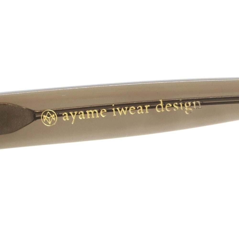 【中古】アヤメ ayame NEWOLDⅡ セルフレーム ボストン メガネ クリアグレー系【 49□21 】【 状態ランクC 】【 メンズ 】