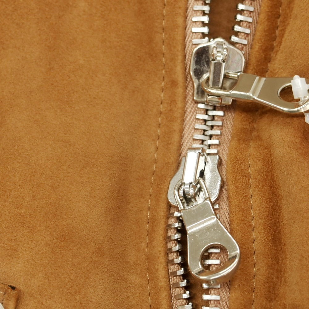 【中古】チンクアンタ Cinquanta ゴートスキンスエード ライダースジャケット ライトブラウン【 44 】【 状態ランクB 】【 メンズ 】