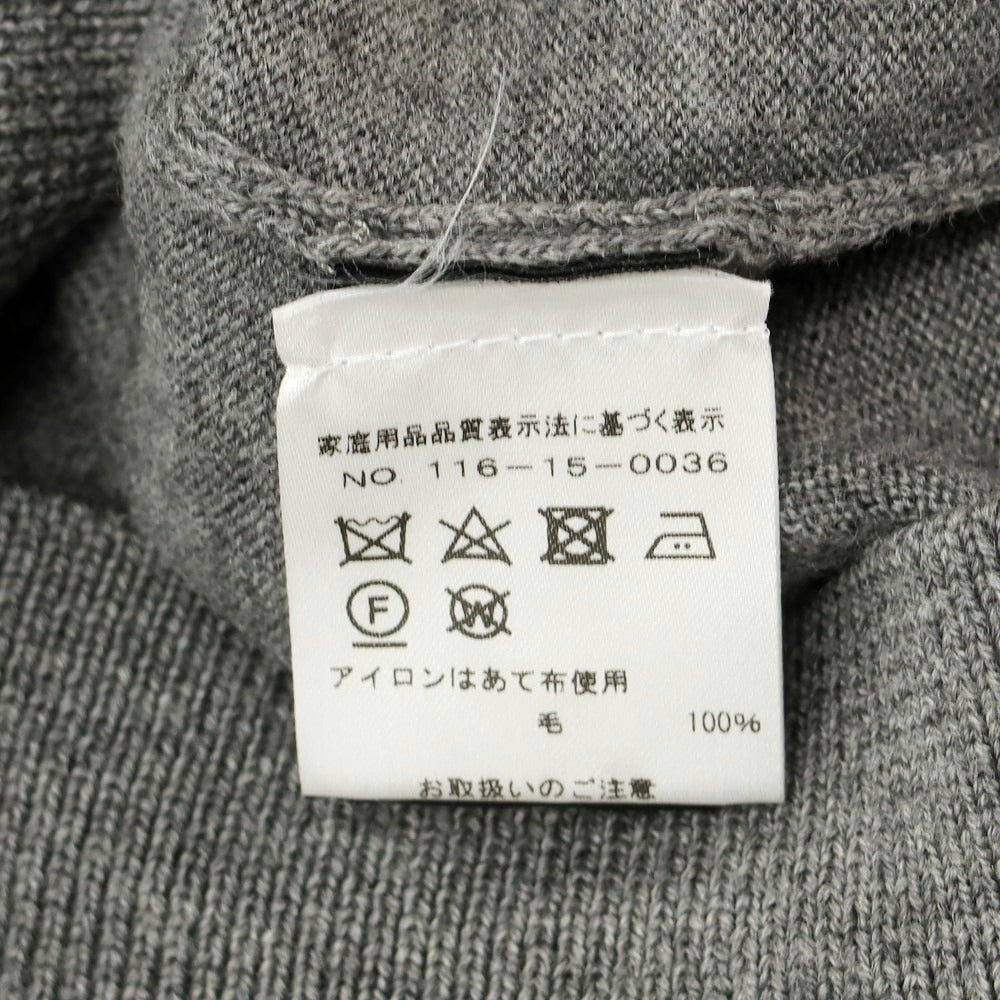 【中古】ロベルトコリーナ ROBERTO COLLINA ハイゲージ ウール カーディガン グレー【 50 】【 状態ランクB 】【 メンズ 】