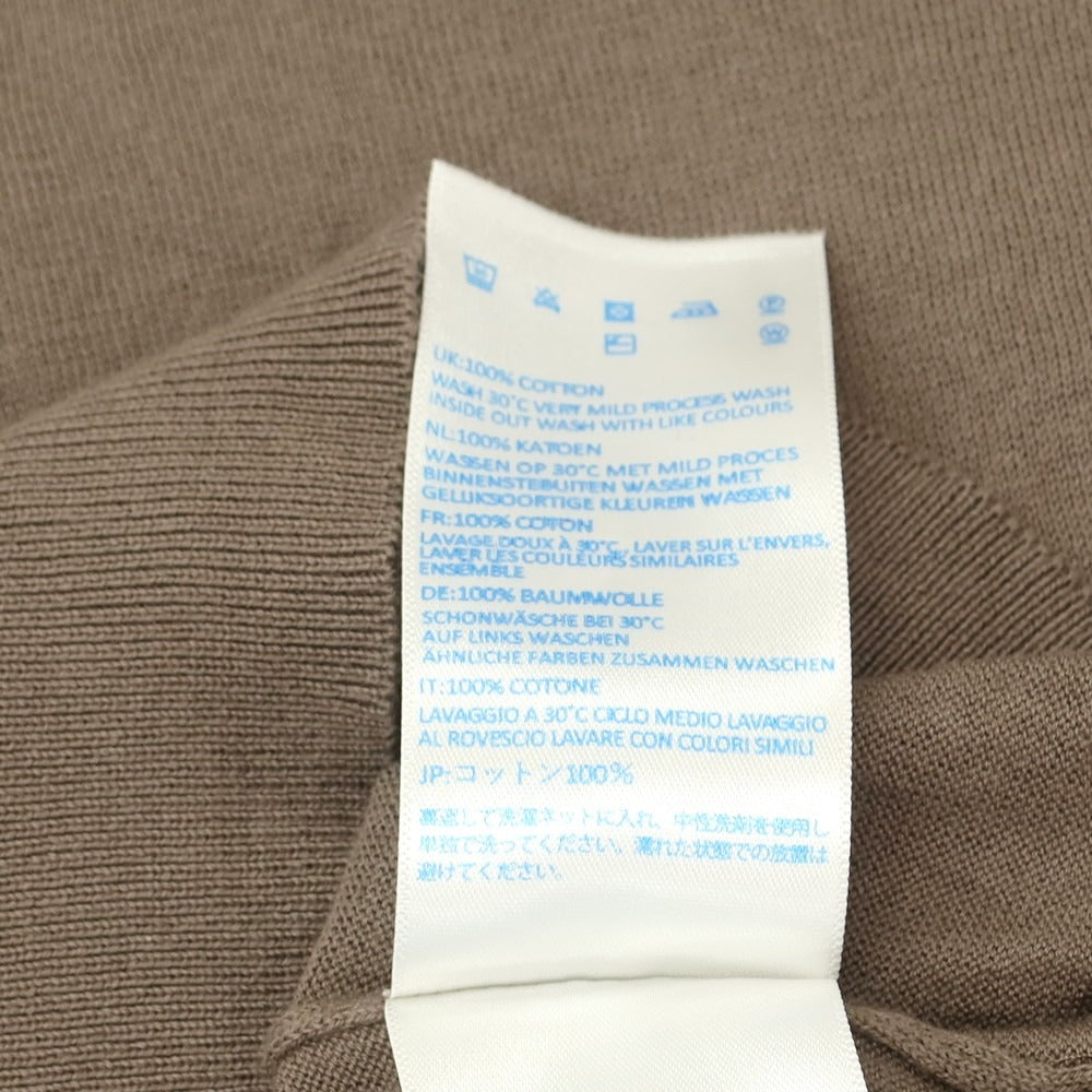 【中古】ジョンスメドレー JOHN SMEDLEY ハイゲージ シーアイランドコットン クルーネック 半袖 プルオーバーニット トープ系【 M 】【 状態ランクB 】【 メンズ 】