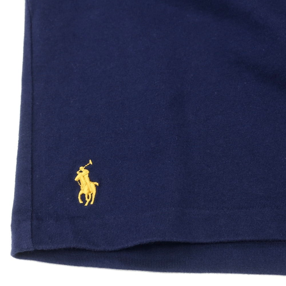 【中古】ポロ ラルフローレン Polo Ralph Lauren BEAMS別注 コットンレーヨン クルーネック 半袖Tシャツ ネイビー【 L 】【 状態ランクB 】【 メンズ 】