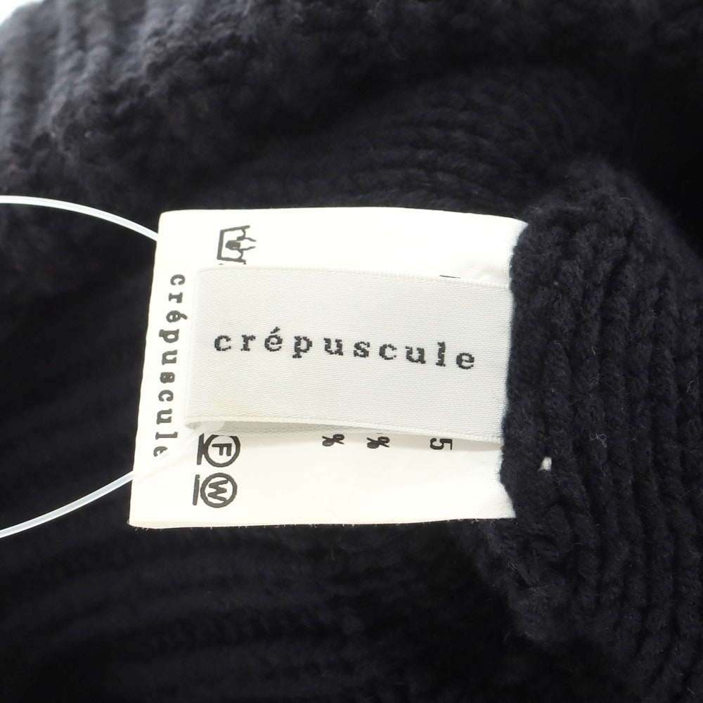 【中古】クレプスキュール crepuscule コットンアクリル ニットキャップ ブラック【 F 】【 状態ランクB 】【 メンズ 】