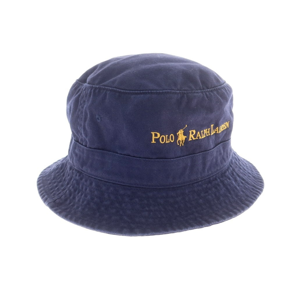 【中古】ポロ ラルフローレン Polo Ralph Lauren BEAMS別注 コットン バケットハット ライトネイビー【 状態ランクB 】【 メンズ 】