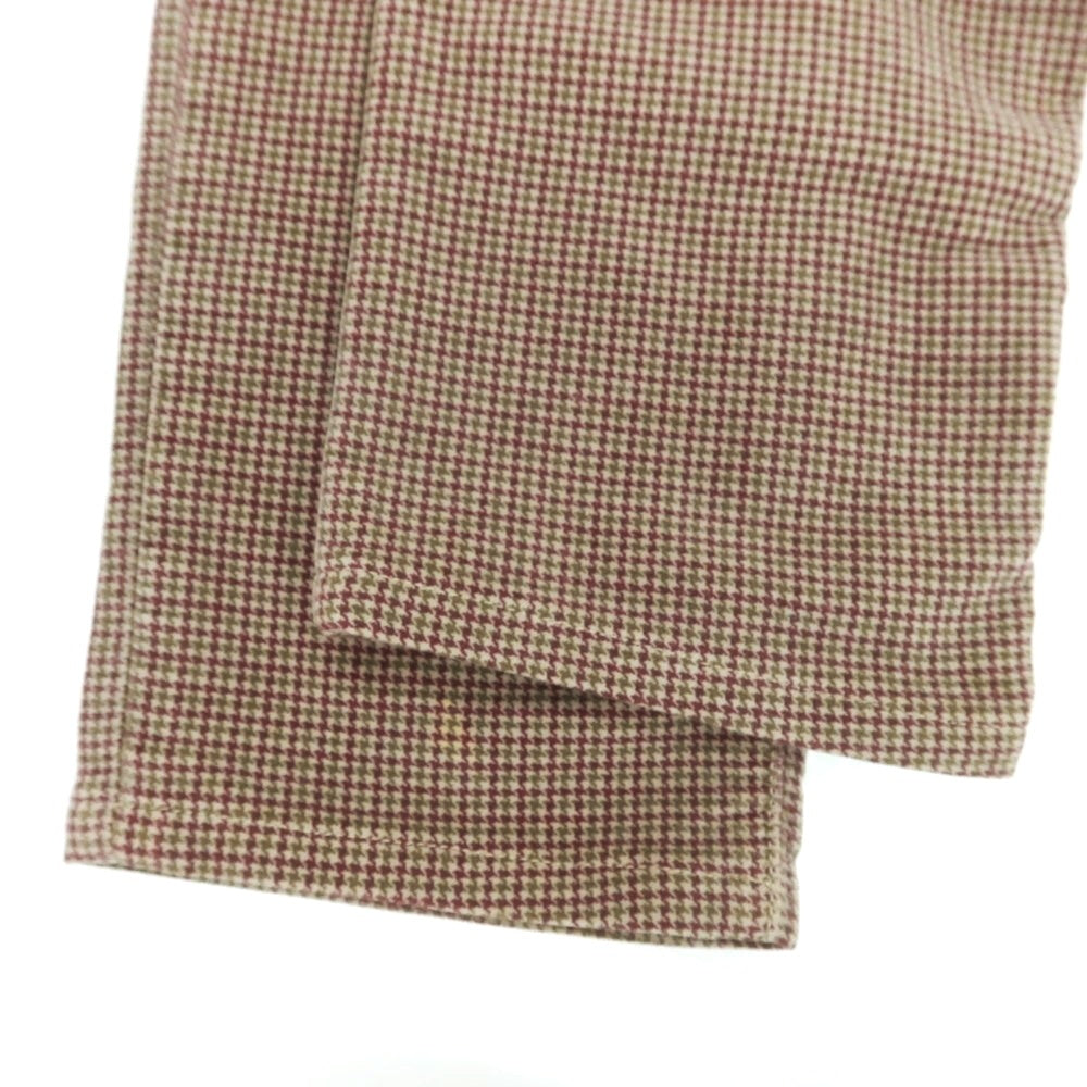 【中古】ピーティーゼロチンクエ PT05 ストレッチ コットン ハウンドトゥースチェック 5ポケットパンツ ベージュxワイン×オリーブ【 32 】【 状態ランクC 】【 メンズ 】