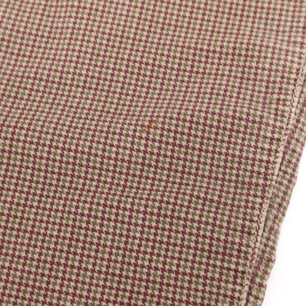 【中古】ピーティーゼロチンクエ PT05 ストレッチ コットン ハウンドトゥースチェック 5ポケットパンツ ベージュxワイン×オリーブ【 32 】【 状態ランクC 】【 メンズ 】