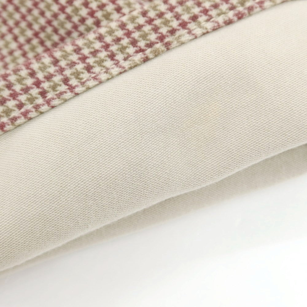 【中古】ピーティーゼロチンクエ PT05 ストレッチ コットン ハウンドトゥースチェック 5ポケットパンツ ベージュxワイン×オリーブ【 32 】【 状態ランクC 】【 メンズ 】