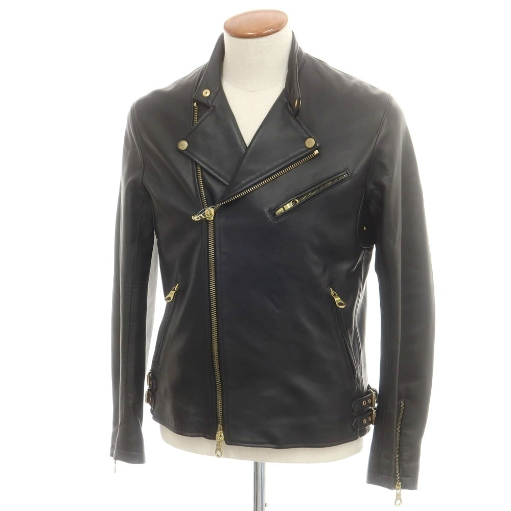 【中古】チンクアンタ Cinquanta ラムレザー ライダースジャケット ブラック【 48 】【 状態ランクB 】【 メンズ 】