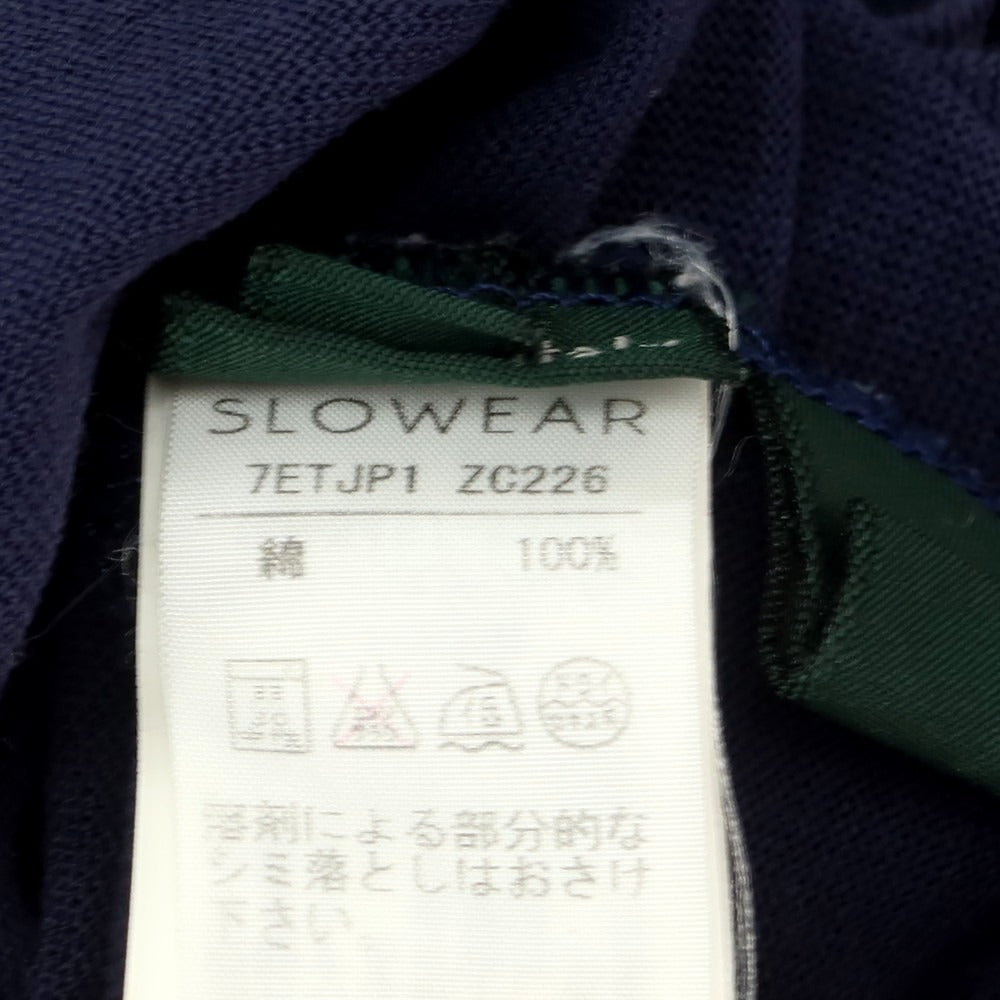 【中古】ザノーネ ZANONE アイスコットン Vネック 半袖Tシャツ ネイビー【 46 】【 状態ランクC 】【 メンズ 】