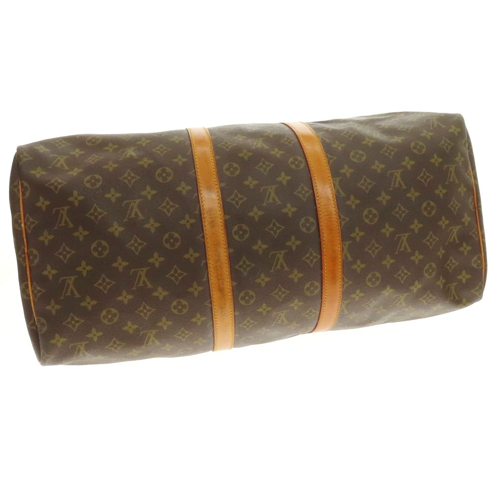 【中古】ルイ ヴィトン LOUIS VUITTON モノグラム キーポル55 ボストンバッグ ブラウン【 状態ランクD 】【 メンズ 】