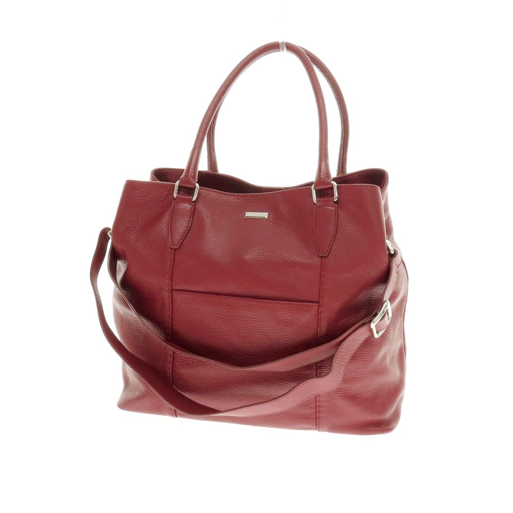 【中古】ザネラート ZANELLATO シュリンクレザー トートバッグ ダークレッド【 状態ランクC 】【 メンズ 】