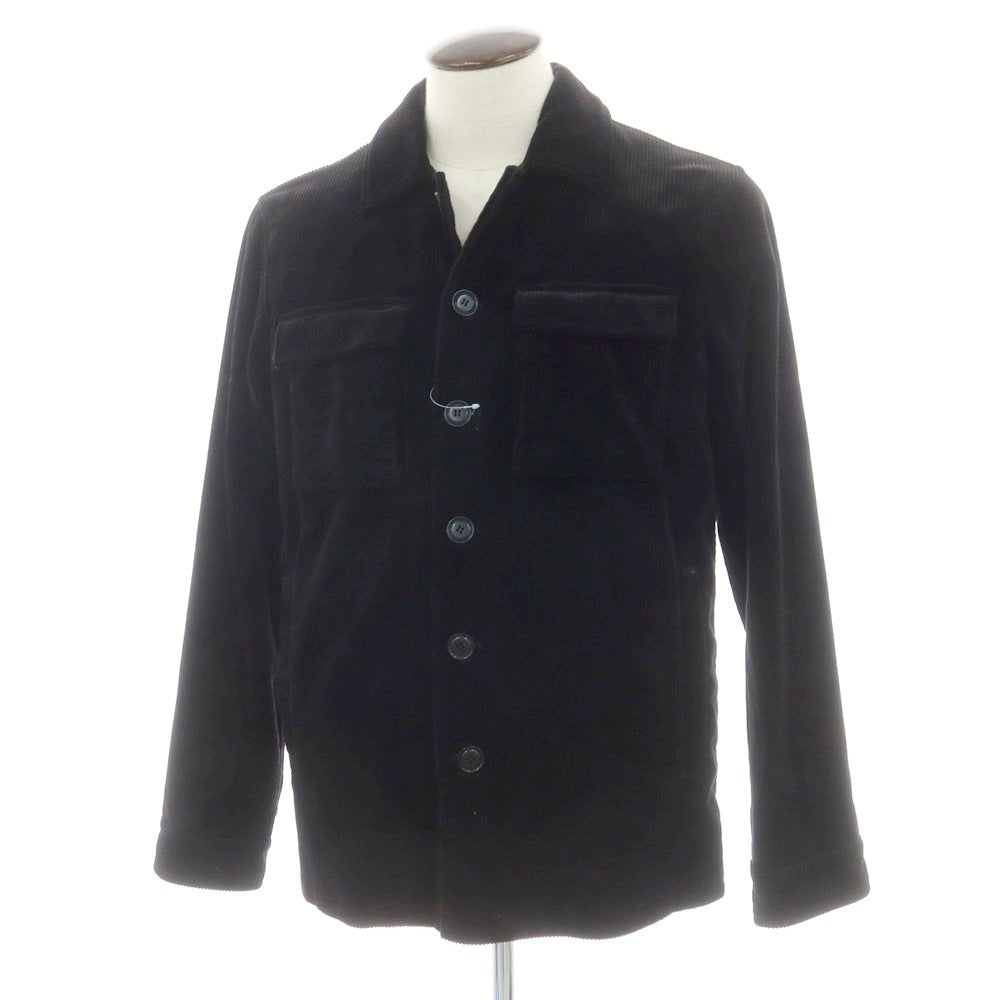 【新品】アスペジ ASPESI コーデュロイ ワークジャケット ブラック【 L 】【 状態ランクN 】【 メンズ 】