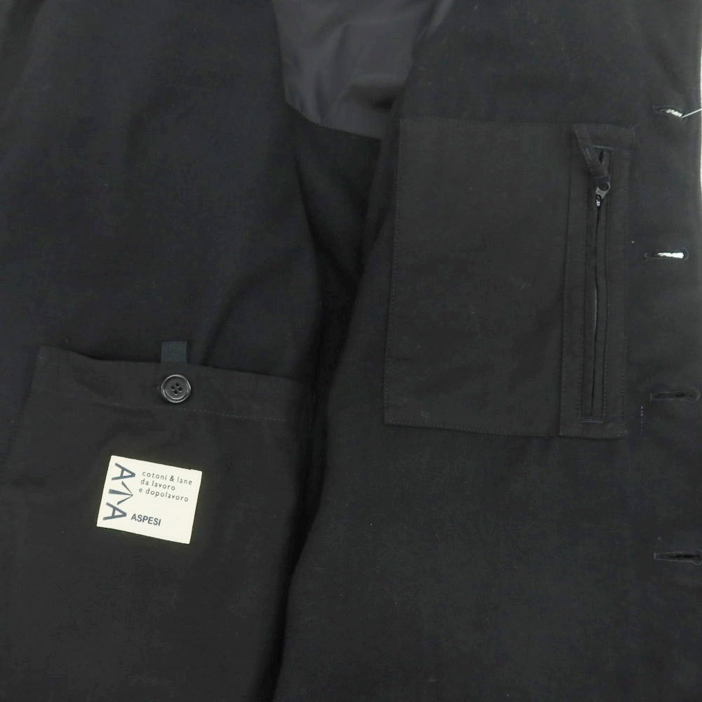 【新品】アスペジ ASPESI コーデュロイ ワークジャケット ブラック【 L 】【 状態ランクN 】【 メンズ 】