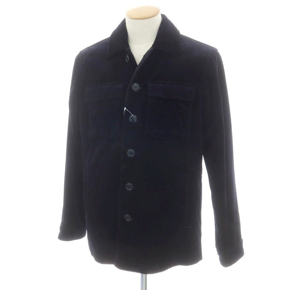 【新品】アスペジ ASPESI コーデュロイ ワークジャケット ダークネイビー【 S 】【 状態ランクN 】【 メンズ 】