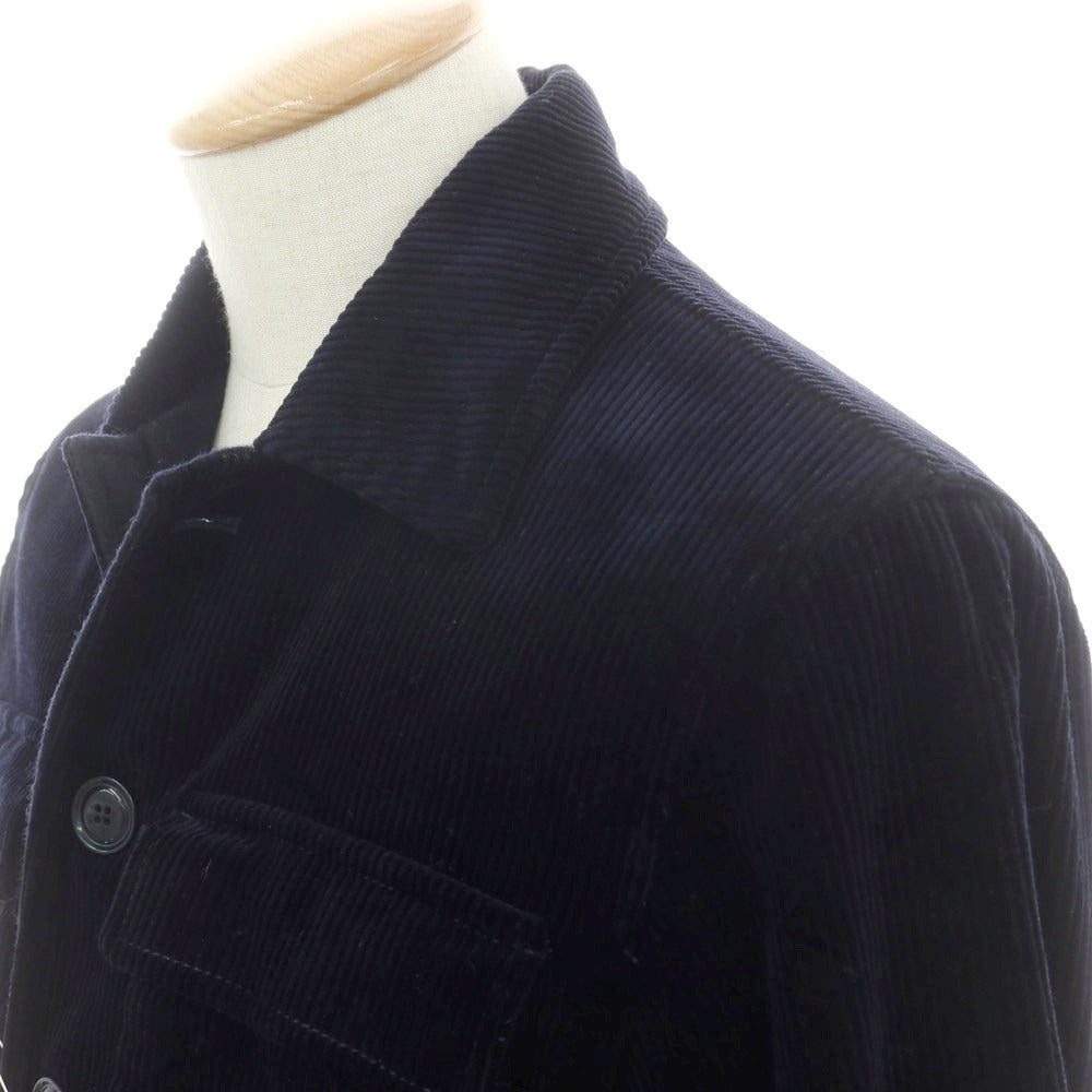 【新品】アスペジ ASPESI コーデュロイ ワークジャケット ダークネイビー【 S 】【 状態ランクN 】【 メンズ 】