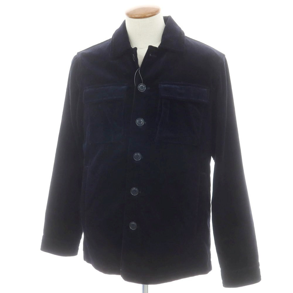 【新品】アスペジ ASPESI コーデュロイ ワークジャケット ダークネイビー【 M 】【 状態ランクN 】【 メンズ 】