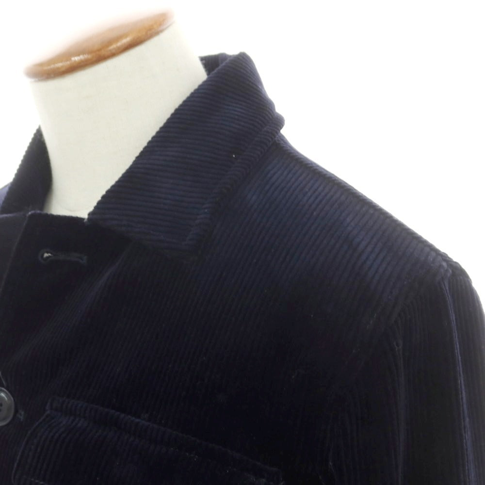 【新品】アスペジ ASPESI コーデュロイ ワークジャケット ダークネイビー【 M 】【 状態ランクN 】【 メンズ 】