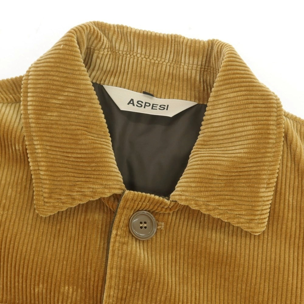 【新品】アスペジ ASPESI コーデュロイ ワークジャケット キャメル【 S 】【 状態ランクN 】【 メンズ 】