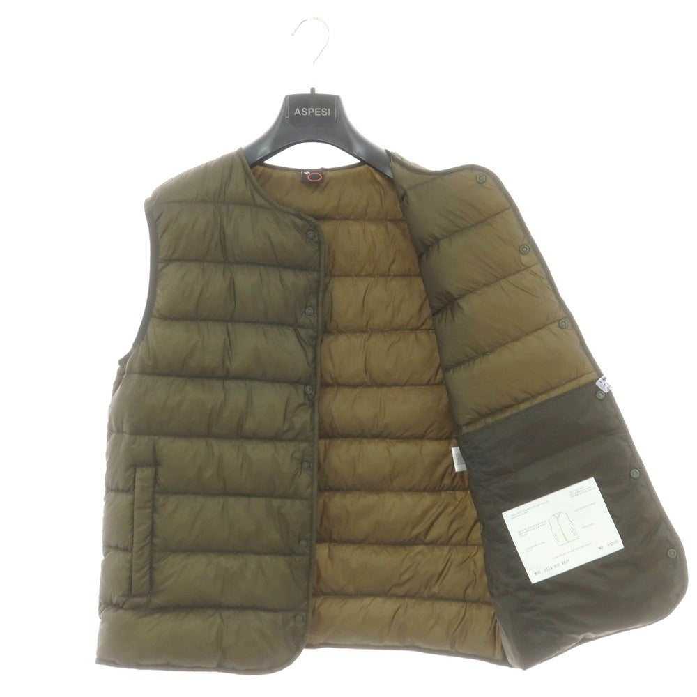 【新品アウトレット】アスペジ ASPESI ナイロン ダウンベスト オリーブ【 L 】【 状態ランクN- 】【 メンズ 】