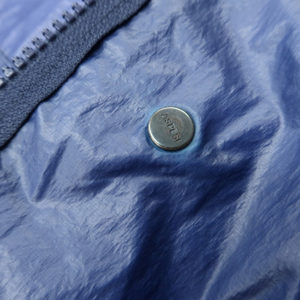 【新品アウトレット】アスペジ ASPESI キルティングライナー シェルジャケット ブルー【 M 】【 状態ランクN- 】【 メンズ 】