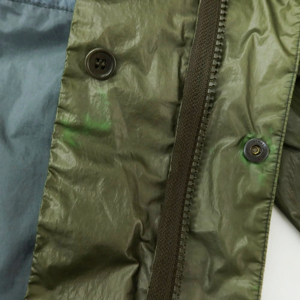 【中古】アスペジ ASPESI キルティングライナー シェルジャケット オリーブ【 S 】【 状態ランクC 】【 メンズ 】