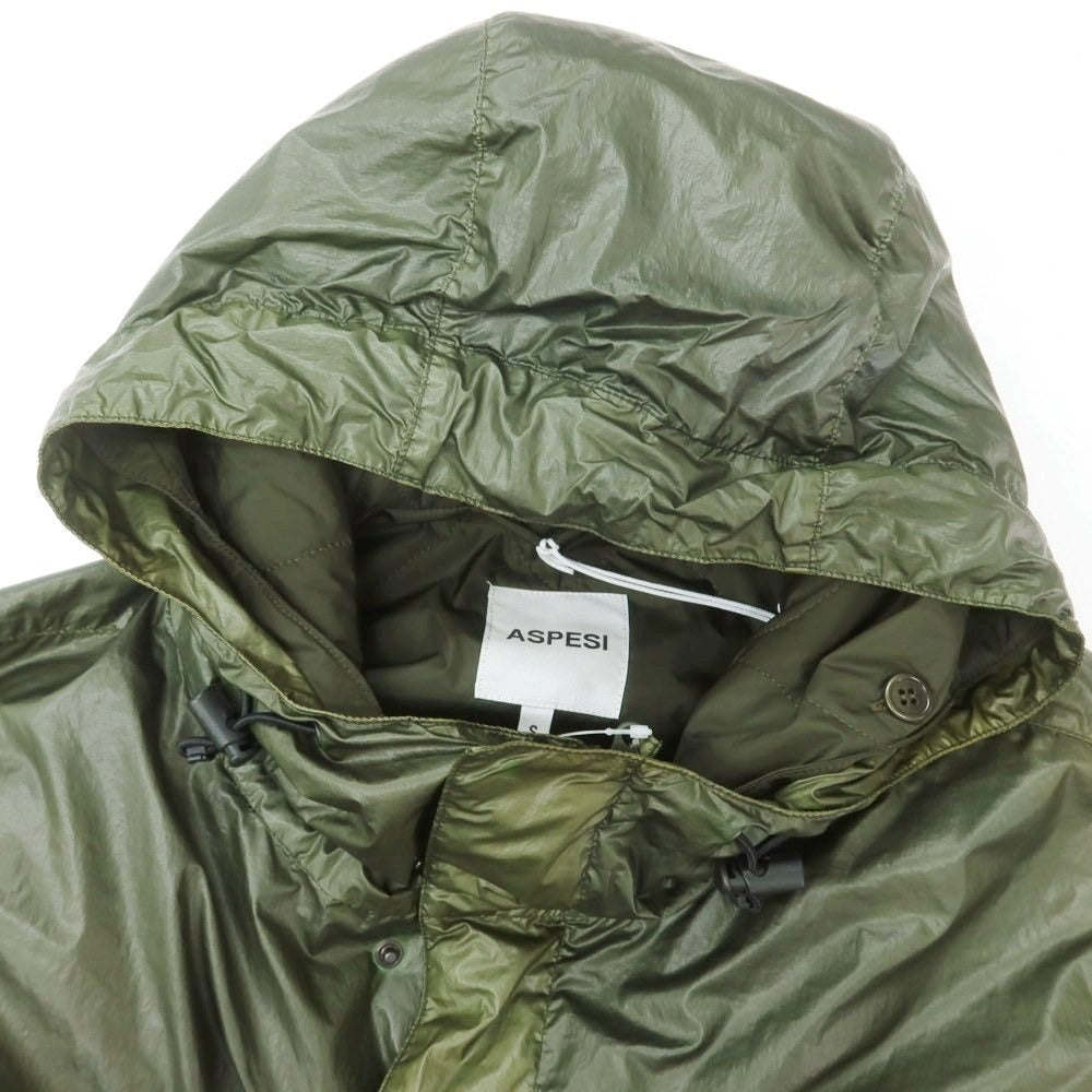 【中古】アスペジ ASPESI キルティングライナー シェルジャケット オリーブ【 S 】【 状態ランクC 】【 メンズ 】