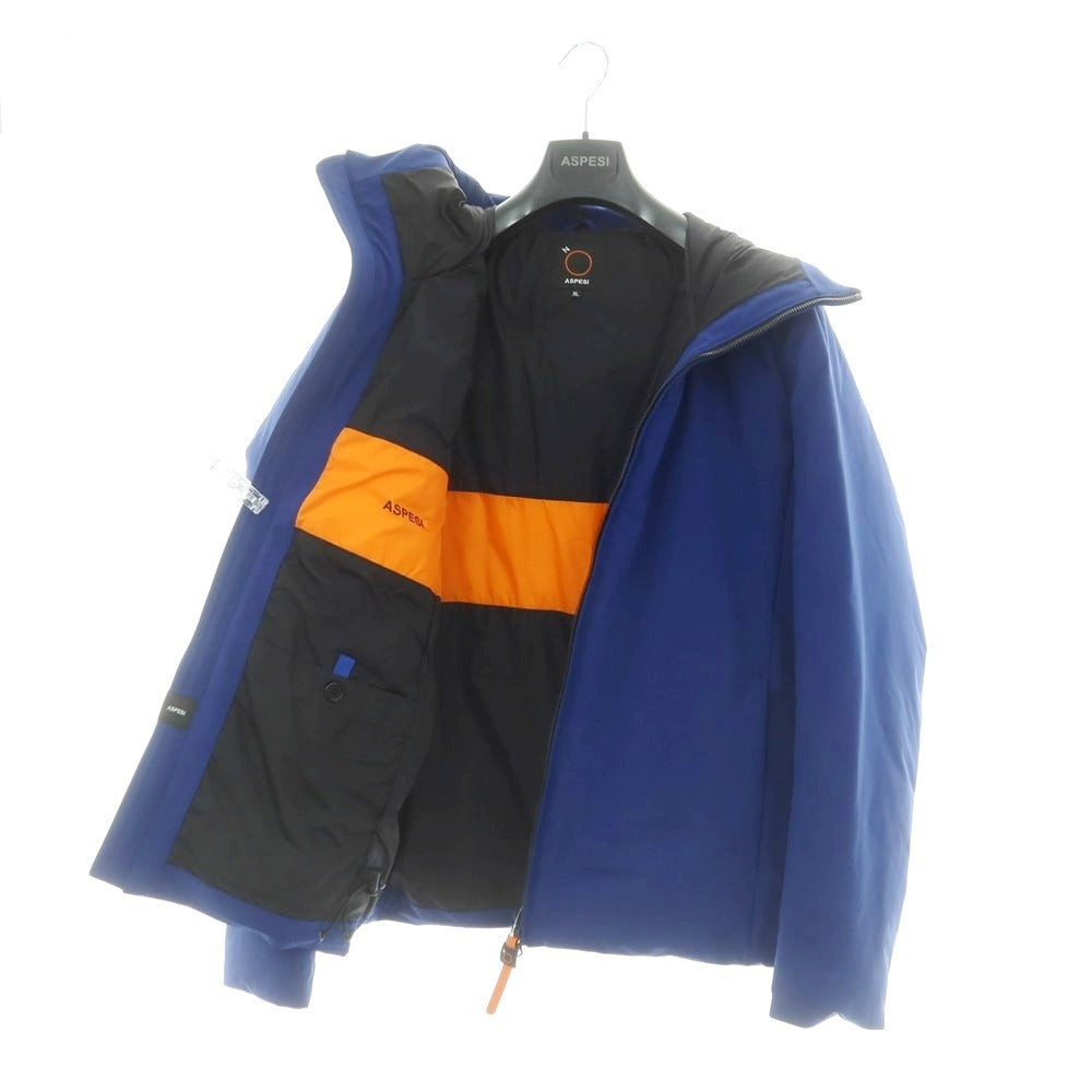 【新品アウトレット】アスペジ ASPESI ポリエステル ダウンジャケット ブルー【 XL 】【 状態ランクN- 】【 メンズ 】