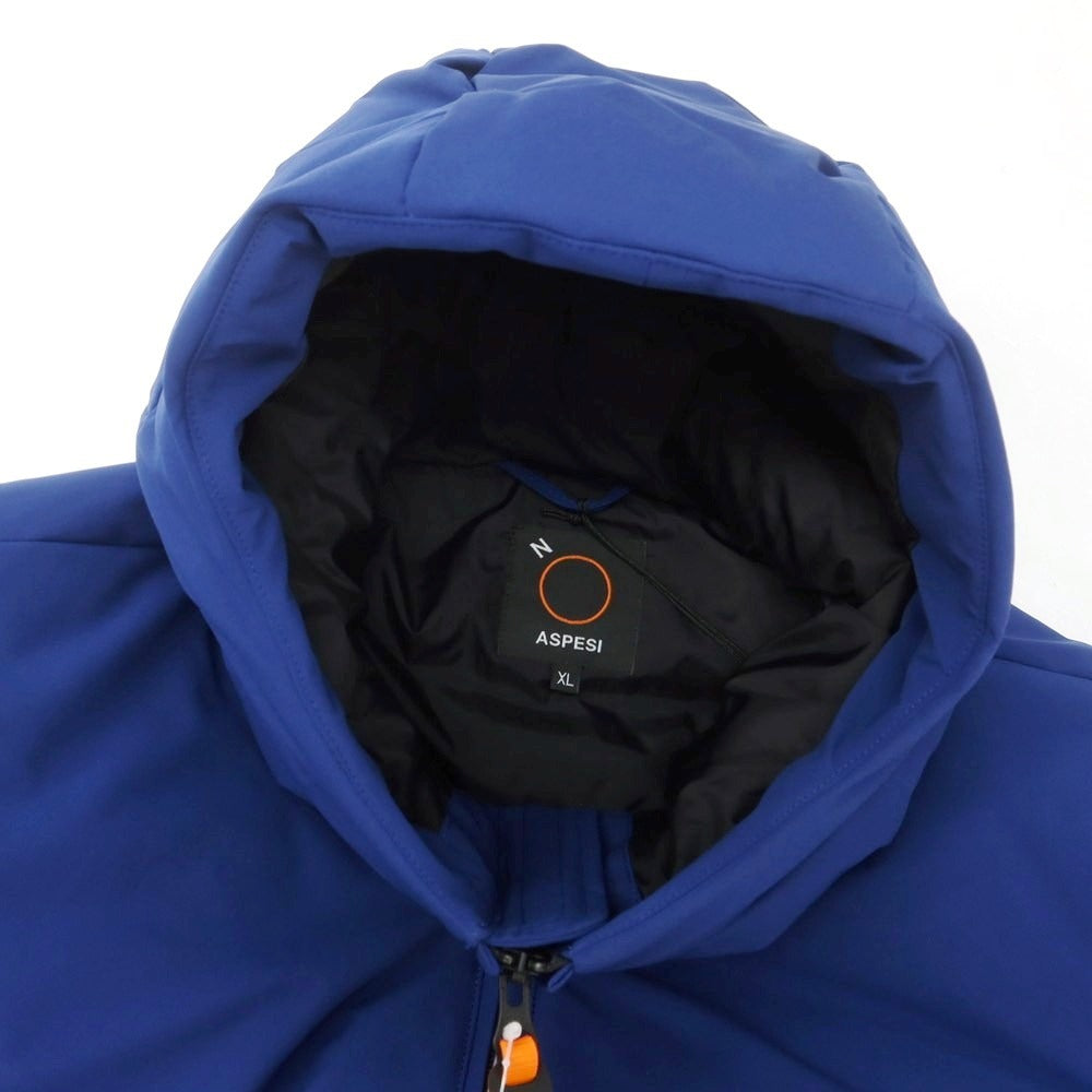 【新品アウトレット】アスペジ ASPESI ポリエステル ダウンジャケット ブルー【 XL 】【 状態ランクN- 】【 メンズ 】