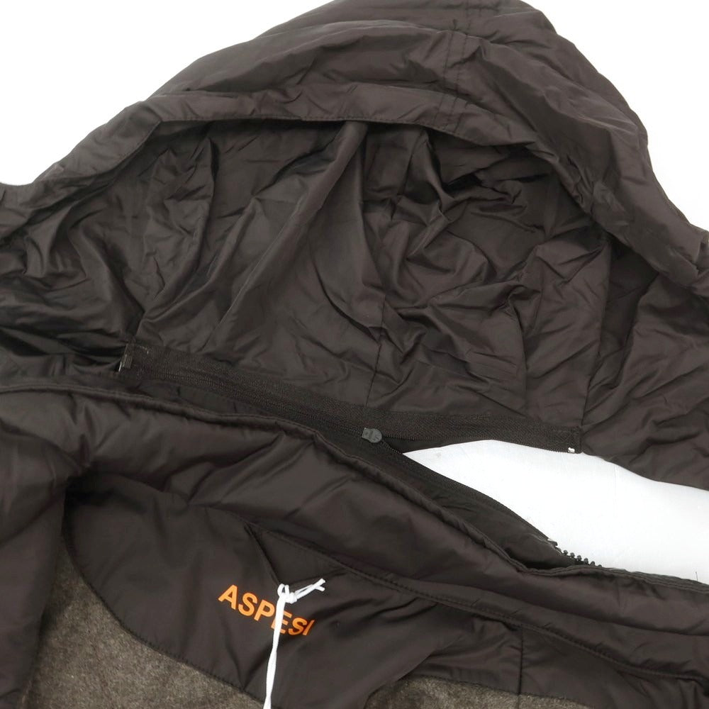 【新品】アスペジ ASPESI ポリエステル 中綿 M-65 ミリタリージャケット ダークブラウン【 XXL 】【 状態ランクN 】【 メンズ 】