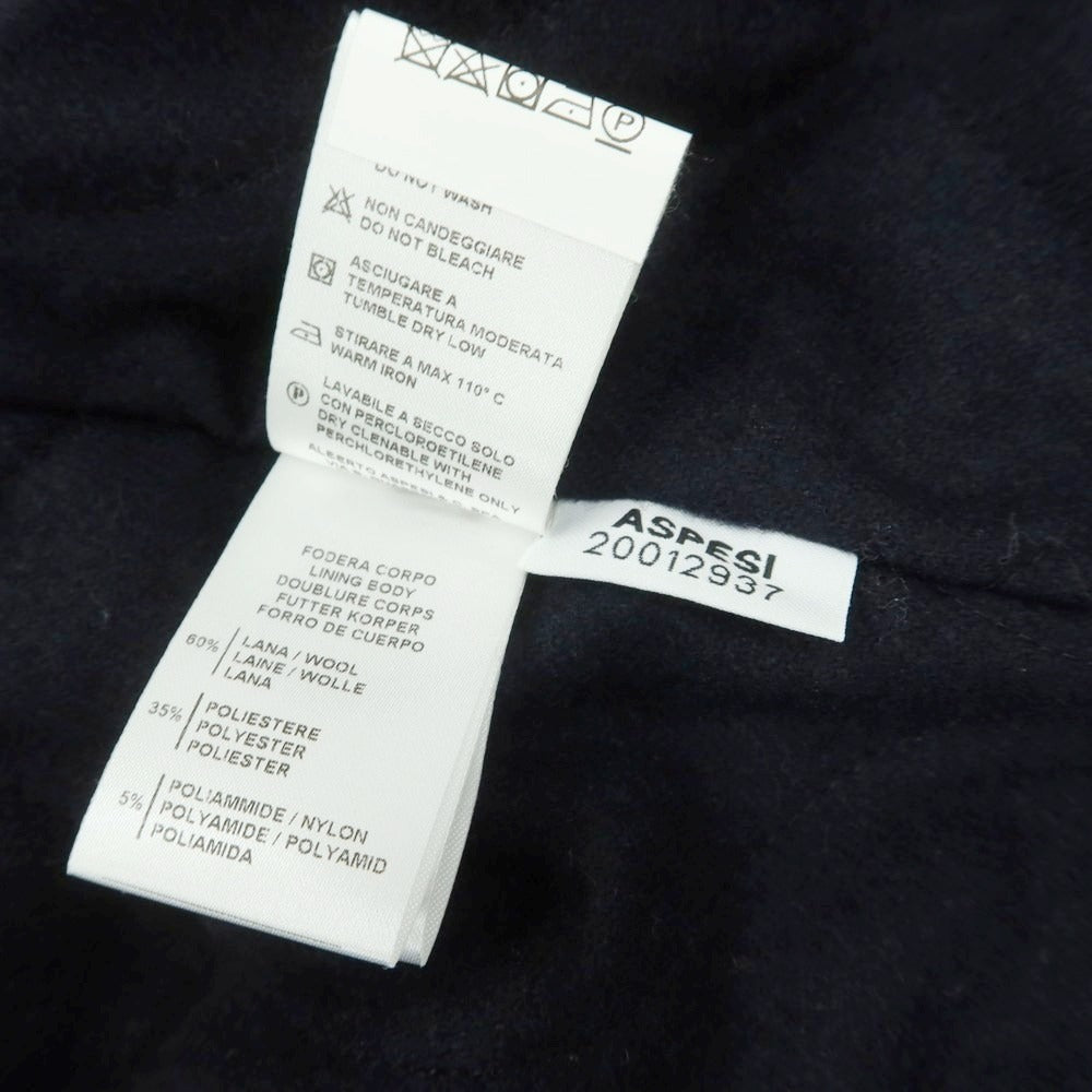 【新品】アスペジ ASPESI ポリエステル 中綿 M-65 中綿ブルゾン ダークネイビー【 XXL 】【 状態ランクN 】【 メンズ 】