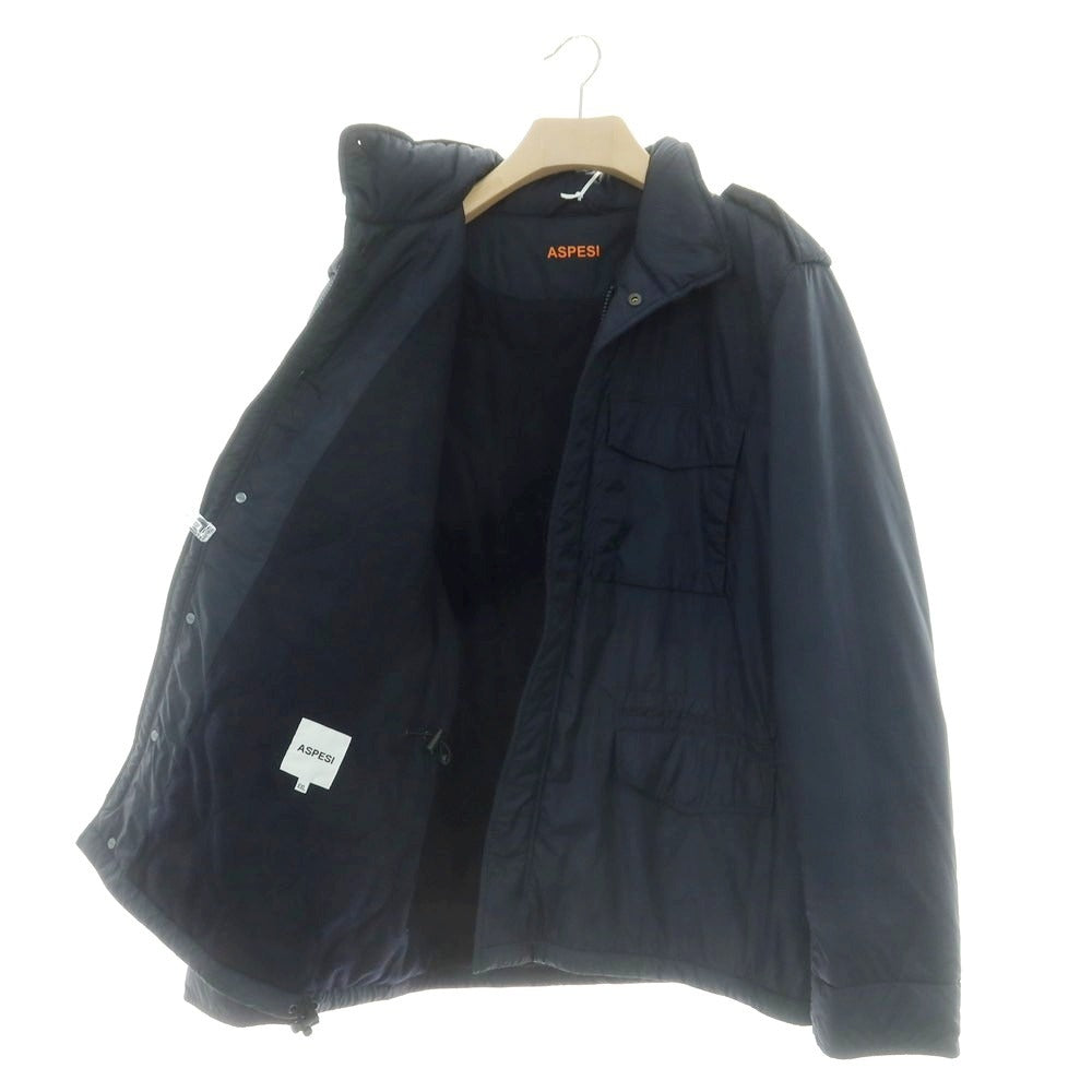 【新品】アスペジ ASPESI ポリエステル 中綿 M-65 中綿ブルゾン ダークネイビー【 XXL 】【 状態ランクN 】【 メンズ 】