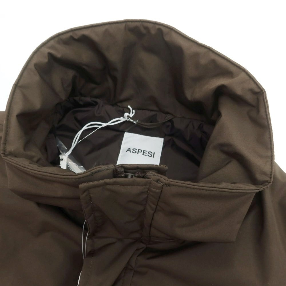 【新品】アスペジ ASPESI ポリエステル 中綿 ミリタリーコート ブラウン【 M 】【 状態ランクN 】【 メンズ 】
