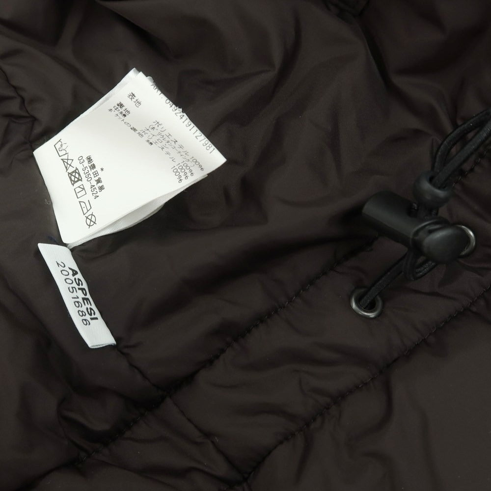 【新品】アスペジ ASPESI ポリエステル 中綿 ミリタリーコート ブラウン【 L 】【 状態ランクN 】【 メンズ 】