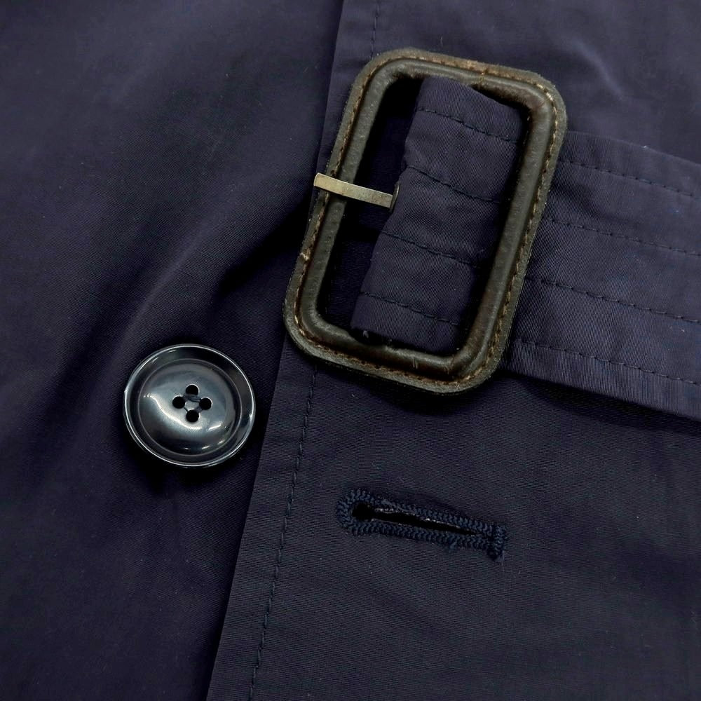 【新品】アスペジ ASPESI ナイロン 中綿 トレンチコート ネイビー【 L 】【 状態ランクN 】【 メンズ 】