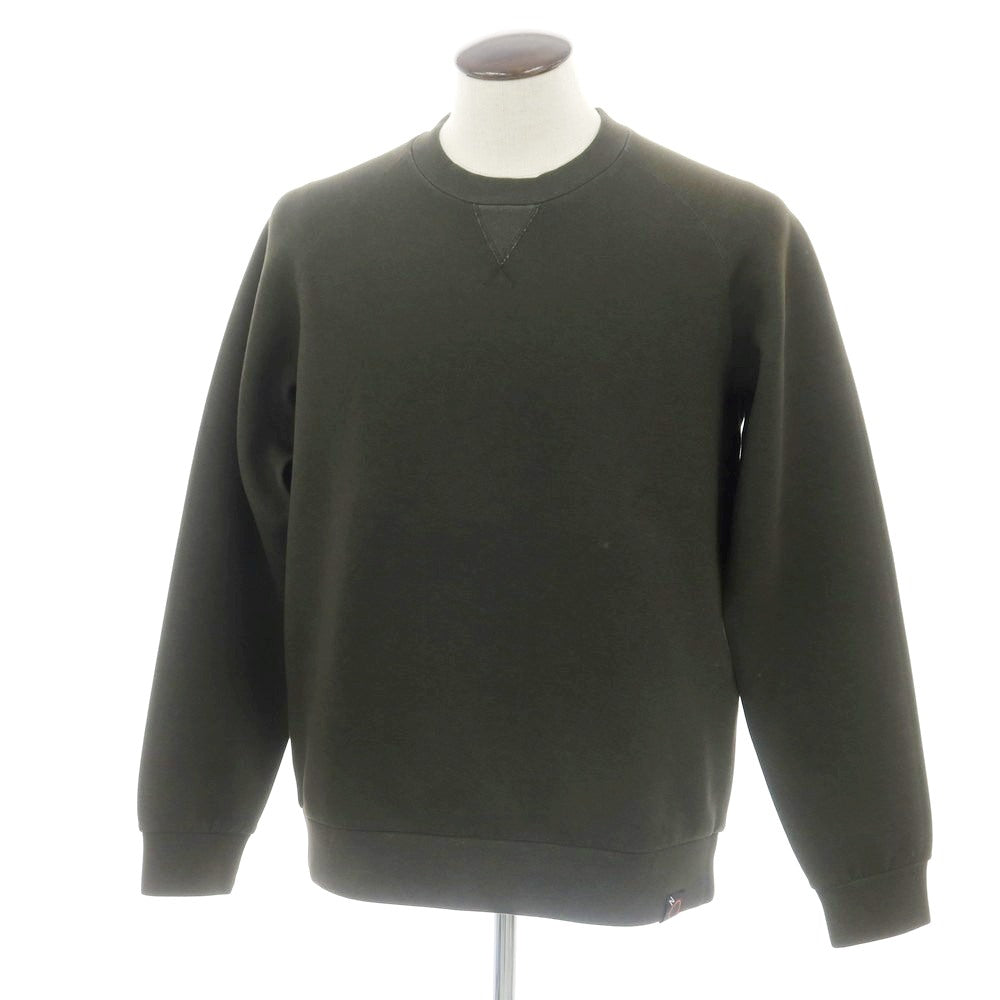 【新品】アスペジ ASPESI ストレッチ コットンポリエステル クルーネック スウェット ダークオリーブ【 XL 】【 状態ランクN 】【 メンズ 】