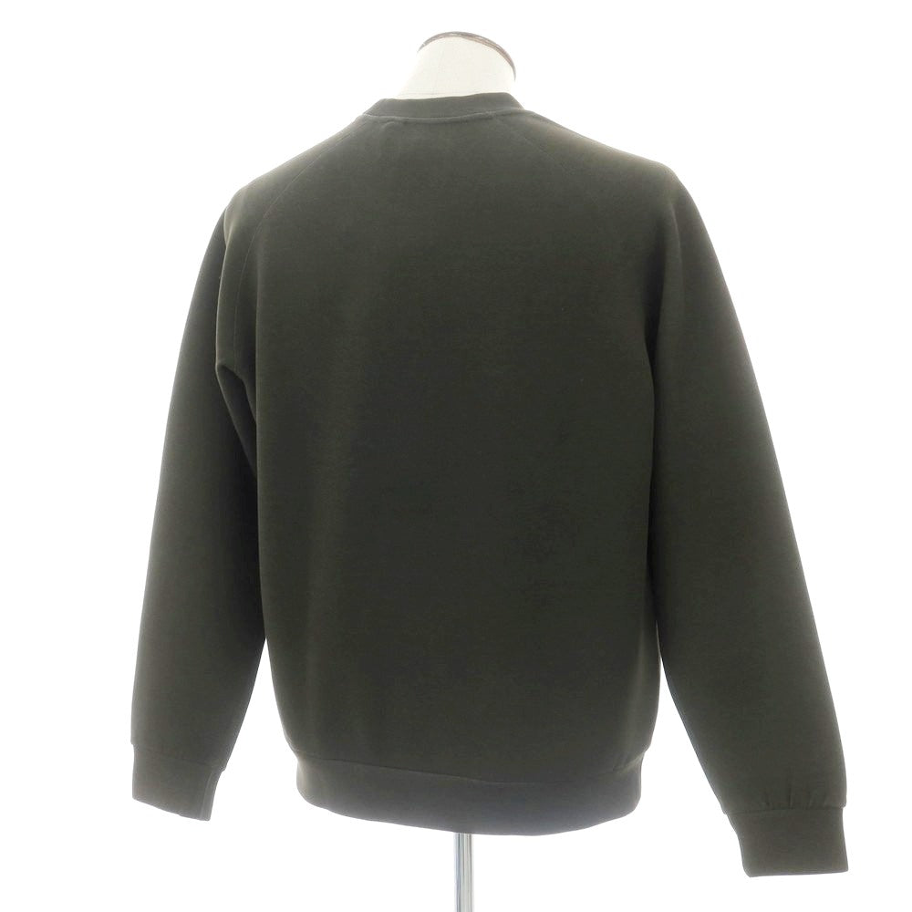 【新品】アスペジ ASPESI ストレッチ コットンポリエステル クルーネック スウェット ダークオリーブ【 XL 】【 状態ランクN 】【 メンズ 】