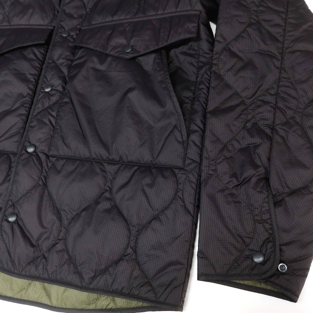 【新品アウトレット】アスペジ ASPESI リップストップナイロン 中綿 キルティング シャツブルゾン ブラック【 XS 】【 状態ランクN- 】【 メンズ 】