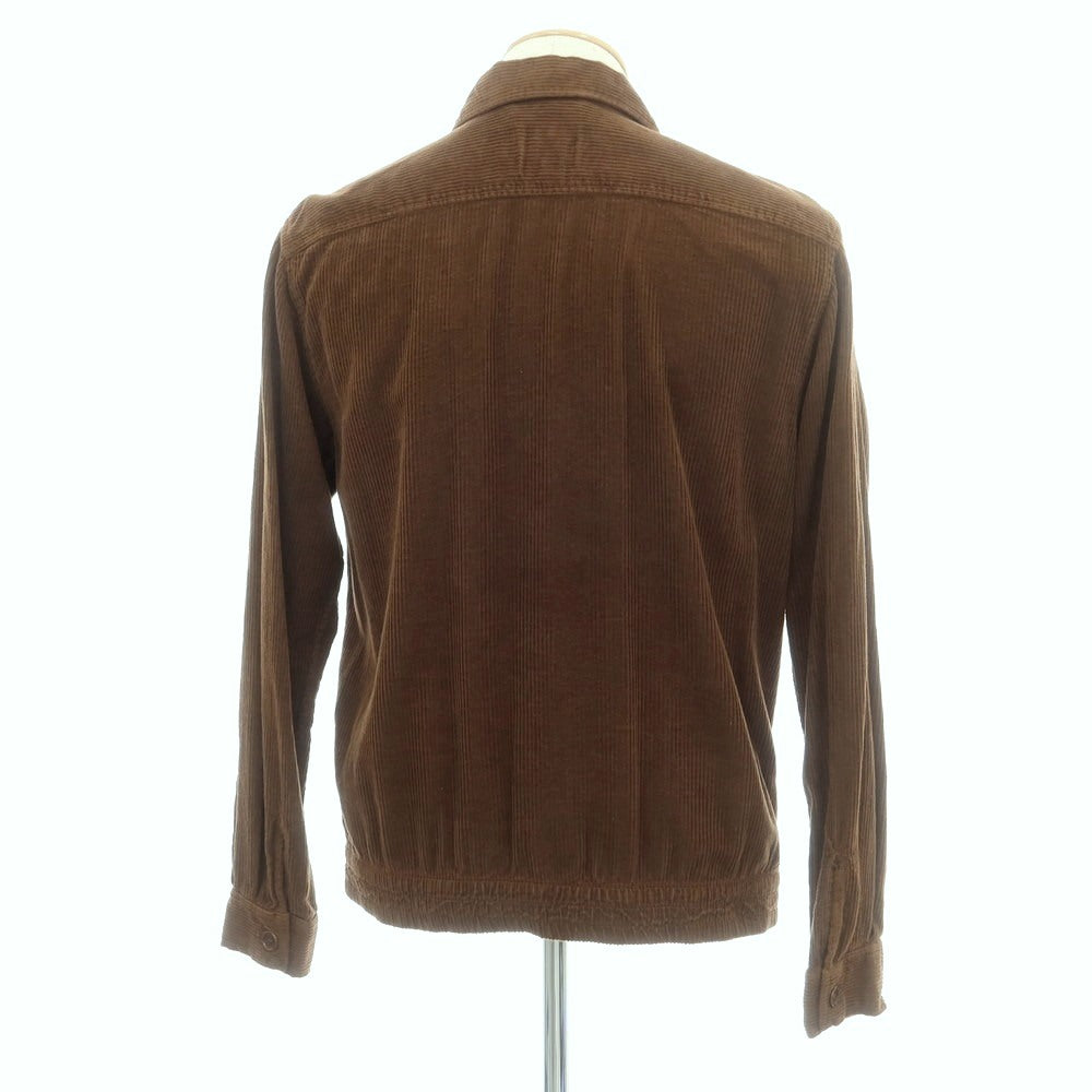 【新品】アスペジ ASPESI コットン 中太畝 コーデュロイ シャツブルゾン ブラウン【 S 】【 状態ランクN 】【 メンズ 】