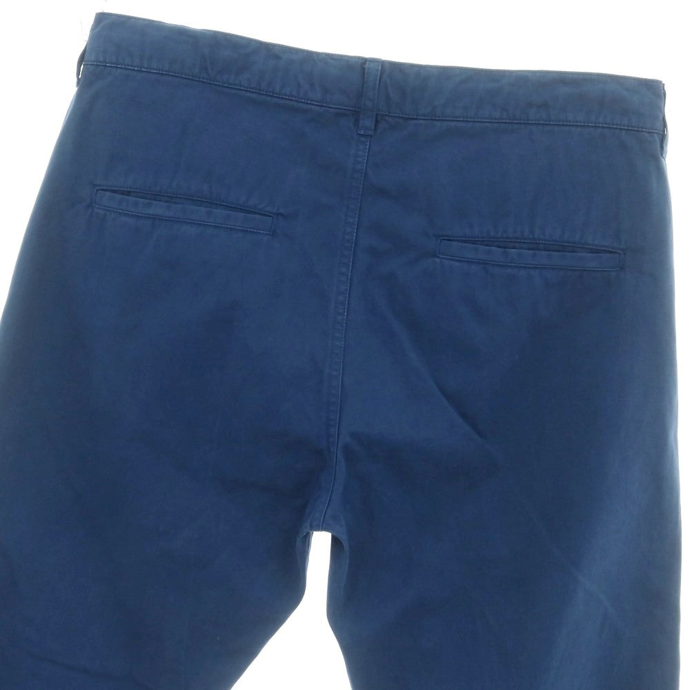 【新品】アスペジ ASPESI コットン イージースラックスパンツ ダークブルー【 48 】【 状態ランクN 】【 メンズ 】