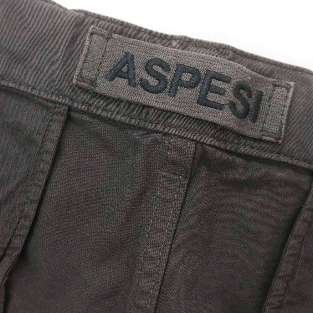 【新品】アスペジ ASPESI コットン イージースラックスパンツ グレー【 50 】【 状態ランクN 】【 メンズ 】