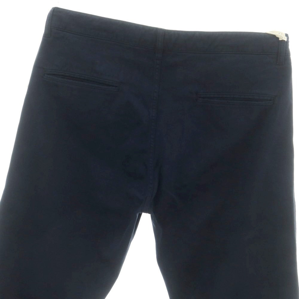 【新品】アスペジ ASPESI ストレッチ コットン イージースラックスパンツ ネイビー【 48 】【 状態ランクN 】【 メンズ 】