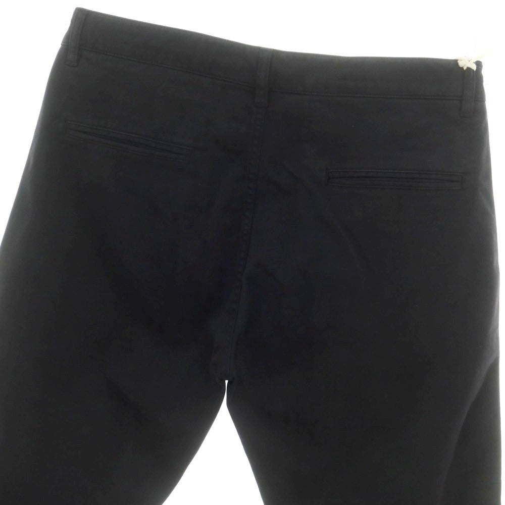 【新品】アスペジ ASPESI ストレッチ コットン イージースラックスパンツ ブラック【 48 】【 状態ランクN 】【 メンズ 】