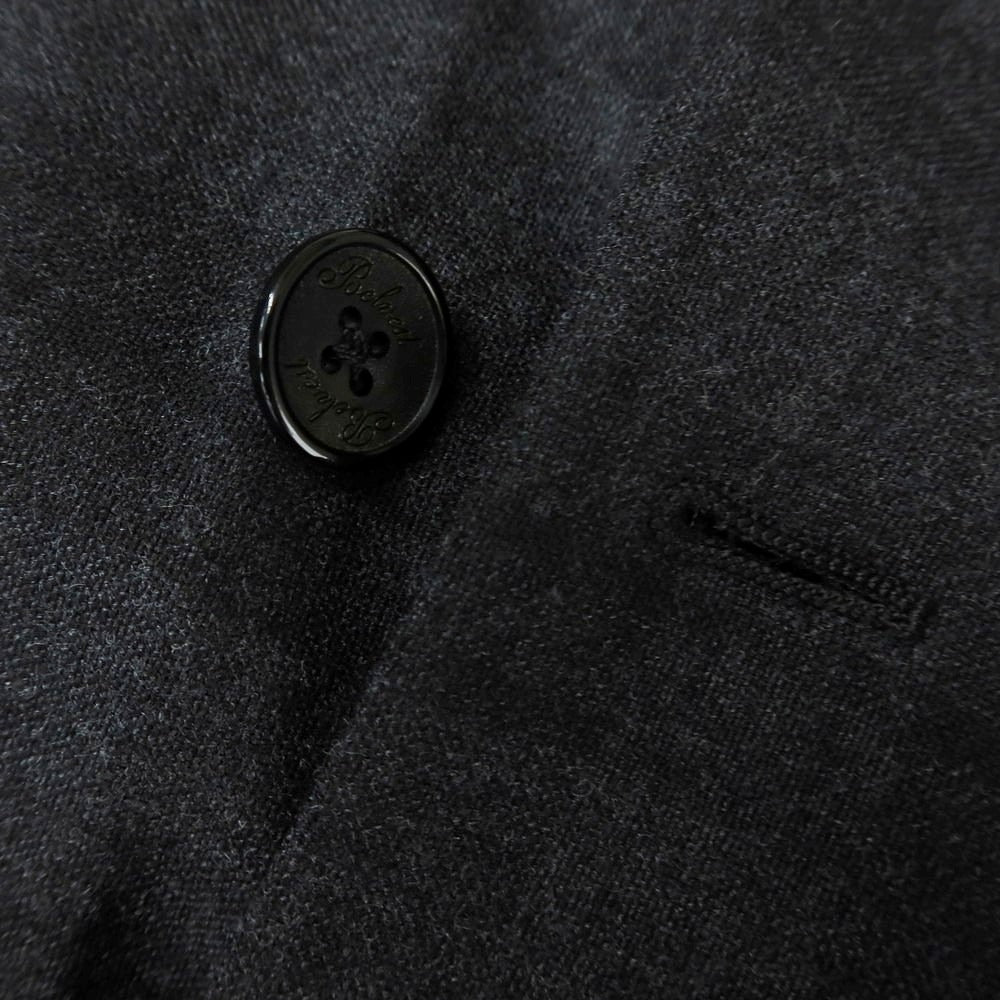 【新品】ベルベスト Belvest チェック ストレッチウール ダブルスーツ ダークグレー【 50 Drop7 】【 状態ランクN 】【 メンズ 】