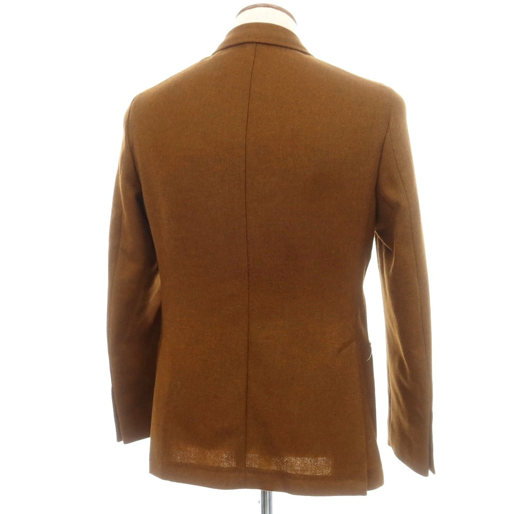 【新品】サルトリア ラトーレ SARTORIA LATORRE ライトツイードウール テーラードジャケット オーカーブラウン【 48 】【 状態ランクN 】【 メンズ 】