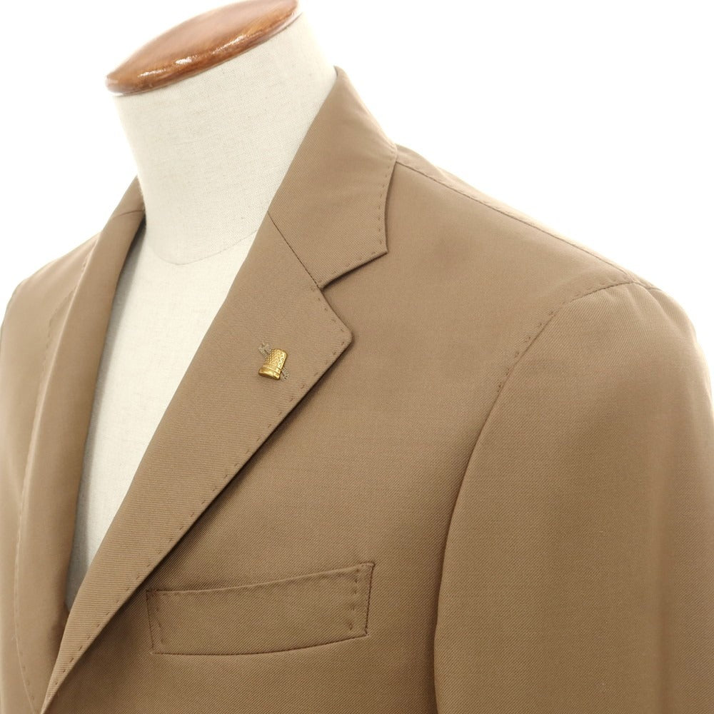 【新品】サルトリア ラトーレ SARTORIA LATORRE ウール テーラードジャケット ベージュ【 46 】【 状態ランクN 】【 メンズ 】