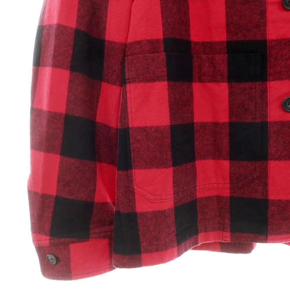 【新品】ジャンネット giannetto コットン チェック カバーオール レッドxブラック【 48 】【 状態ランクN 】【 メンズ 】
